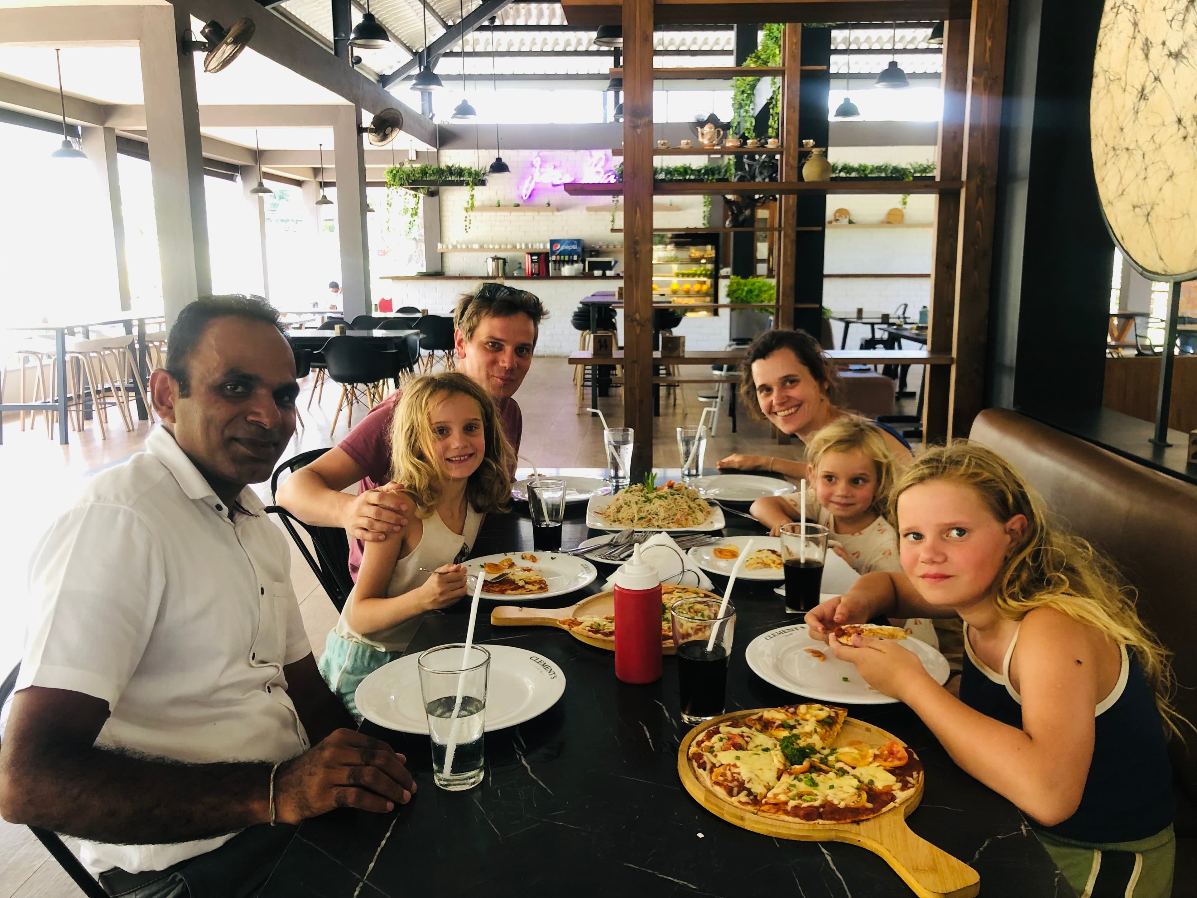 Blue water lily in Dambulla